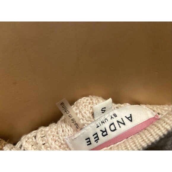 Andree by Unit Women Sweater Leopard Colorblock Cold Shoulder Small - Picture 3 of 5